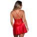 Пеньюар з мереживним верхом червоного кольору Be wicked Carina Negligee розмір S Пеньюар з мереживним верхом червоного кольору Be wicked Carina Negligee розмір S