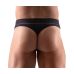 Мужские стринги черного цвета с красной строчкой Sven Joy Ment размер S