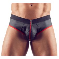 Трусы мужские с открытыми ягодицами черного цвета Foxshow Jock размер M