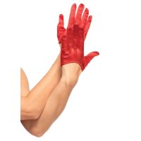 Перчатки укороченные сексуальные красного цвета Leg Avenue размер One size 