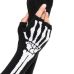 Перчатки без пальцев скелетные черного цвета Leg Avenue Skeleton Fingerless Gloves One size 