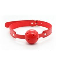 Кляп шарик в рот БДСМ красного цвета DS Fetish breathable ball gag