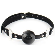 Кляп шарик в рот БДСМ черного цвета DS Fetish  Bondage ball gag