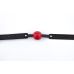 Кляп шарик в рот БДСМ черно красного цвета DS Fetish Ball gag