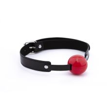 Кляп шарик в рот БДСМ черно красного цвета DS Fetish Ball gag