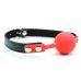 Кляп в рот БДСМ силиконовый красно черного цвета DS Fetish Silicone ball gag red Кляп в рот БДСМ силиконовый красно черного цвета DS Fetish Silicone ball gag red