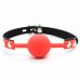 Кляп в рот БДСМ силиконовый красно черного цвета DS Fetish Silicone ball gag red Кляп в рот БДСМ силиконовый красно черного цвета DS Fetish Silicone ball gag red