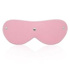 Маска на глаза БДСМ розового цвета с заклепками DS Fetish Blindfold pink