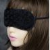 Маска на глаза в розочках черного цвета DS Fetish Blindfold with rose