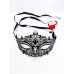 Ажурная эротическая маска на глаза черного цвета DS Fetish Eye mask metal black Ажурная эротическая маска на глаза черного цвета DS Fetish Eye mask metal black