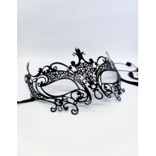 Эротическая маска на глаза черного цвета Foxshow