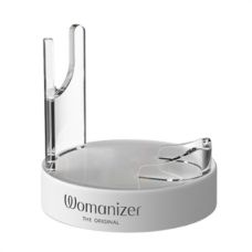 Универсальная подставка под секс игрушки с противоскользящей поверхностью серого цвета Womanizer