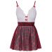 Костюм школьницы для ролевых игр красно белого цвета Cottelli Collection 2 предмета размер S Костюм школьницы для ролевых игр красно белого цвета Cottelli Collection 2 предмета размер S