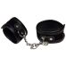 Наручники на ланцюжку БДСМ чорного кольору Bad Kitty