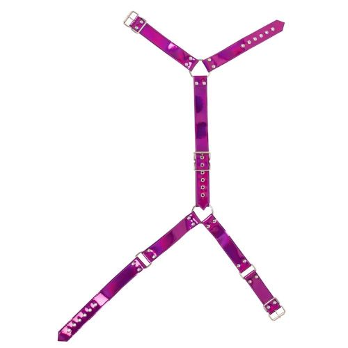 Портупея сексуальная на шею грудь и талию розового цвета Bad Kitty размер One Size  Портупея сексуальная на шею грудь и талию розового цвета Bad Kitty размер One Size