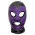 Маска на голову БДСМ с отверстиями под глаза и рот черно фиолетового цвета Bad Kitty размер Оne size