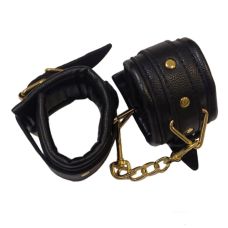 Наручники БДСМ штучна шкіра чорного кольору DS Fetish