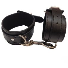 Наручники БДСМ штучна шкіра чорного кольору DS Fetish