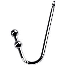 Анальный крюк с двумя шариками металлический металлический Runye 