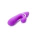 Вибратор с отростком для клитора силиконовый фиолетового цвета Boss series Diana 
