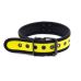 Ошейник БДСМ из неопрена желтого цвета DS Fetish Collar neoprene yellow