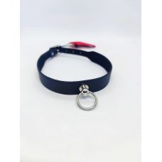 Ошейник БДСМ с кольцом черного цвета DS Fetish Collar black with ring