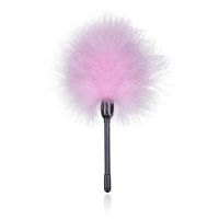 Лоскітка БДСМ на короткій ручці рожева DS Fetish довжина 200 мм