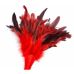 Лоскіт з пір'ям бордо БДСМ з червоною ручкою Loveshop