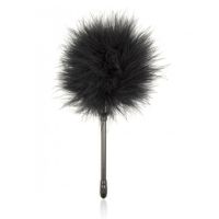 Лоскітка БДСМ на короткій ручці чорна DS Fetish довжина 200 мм