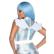 Портупея з крилами білого кольору Leg Avenue розмір One size