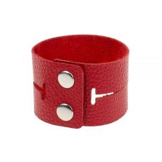 Браслеты-оковы для рук кожаные sLash Miracles красные