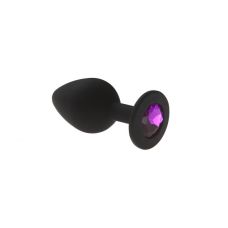 Анальна пробка C кристалом Silicone Amethyst розмір M