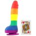 Фаллоимитатор реалистичный на присоске радужный NS Noveltiesна Colours Pride Edition Фаллоимитатор реалистичный на присоске радужный NS Noveltiesна Colours Pride Edition