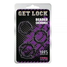 Набор эрекционных колец разного диаметра и структур Beaded Cock Rings 291005