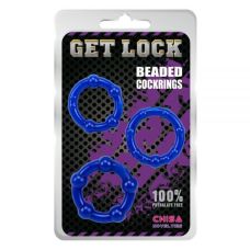 Набор эрекционных колец разного диаметра и структур Beaded Cock Rings 291006