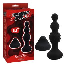 Силіконовий Анальний плаг з вібрацією чорний CHISA Breakout Pro-Rocked Hip