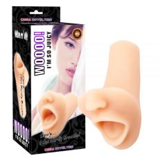 Мастурбатор ротик из реалистичной киберкожи телесный CHISA Taco Woooo