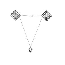 Затискачі для сосків БДСМ з легкою підвіскою Сріблясті Lockink