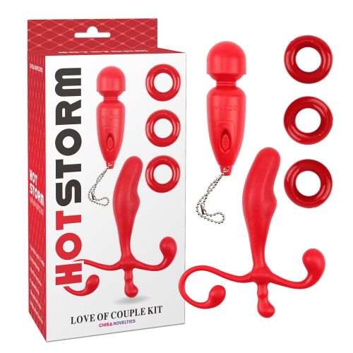 Набір іграшок для двох червоний CHISA Hotstorm-Love of couple kit