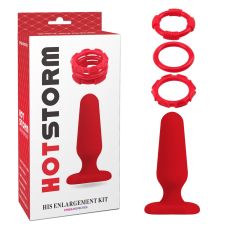 Силиконовый набор секс игрушек для двоих красный CHISA Hotstorm - His Enlargement Kit