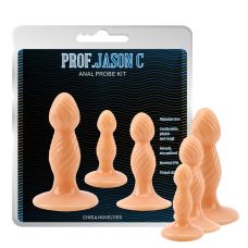 Набір анальних пробок з кібершкіри Chisa PROF.JASON C - Anal Probe Kit