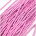 Флоггер БДСМ из плотных сплетенных веревок черно розового цвета DS Fetish Rope flogger black pink