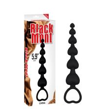 Силіконовий анальний ланцюжок чорний Chica Black Mont-Elite Lover's Beads