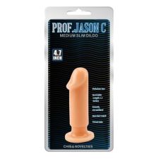 Анальна пробка на присоску тілесного кольору у вигляді пеніса Small slim dildo