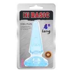 Анальний плаг Блакитний конусної форми HI BASIC SASSY