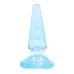 Анальний плаг Блакитний конусної форми HI BASIC SASSY