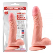 Фаллоимитатор 21/4 см на присоске реалистичный бежевый CHISA Ronnie Price 21 см