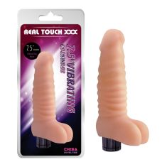 Вібратор вагінальний реалістичний тілесного кольору CHISA 7.5