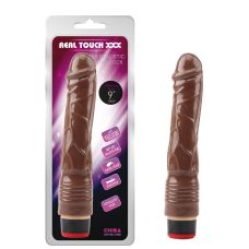 Вібромасажер вагінальний реалістичний коричневий CHISA 9