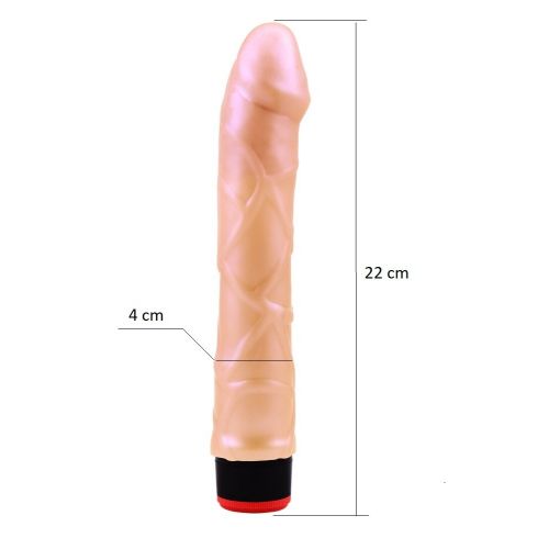 Вибромассажер вагинальный телесного цвета реалистичный CHISA 9